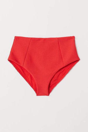 Bikini bottoms High Waist - Red