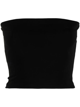 Andamane strapless cropped top black T090910ATJV015BLACK - Farfetch