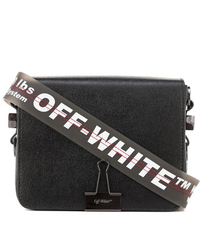 Off-White - Binder Clip leather shoulder bag | Mytheresa