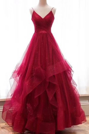 red dress tulle puff sleeve - Google Search