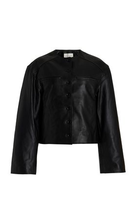 Brize Cropped Leather Jacket By Loulou Studio | Moda Operandi