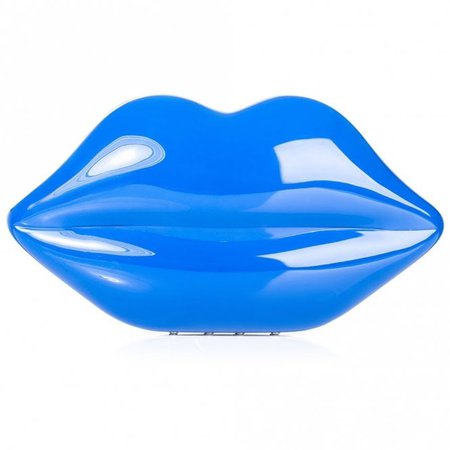 Lulu Guinness cobalt blue perspex lips clutch - Bags from Bijouled UK