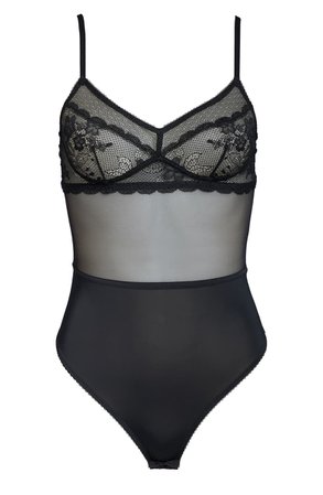 ﻿​​​​﻿﻿Jason Wu Classic Lace Underwire Thong Bodysuit | Nordstrom