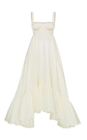 Anna October Snowdrop Asymmetric Cotton-Blend Maxi Dress By Anna October | Moda Operandi