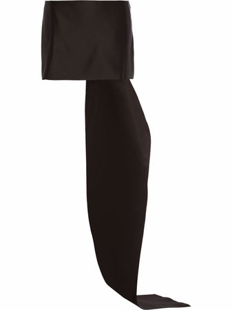 Prada Draped Panel Silk Mini Skirt - Farfetch