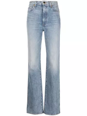 KHAITE high-rise straight-leg Jeans - Farfetch