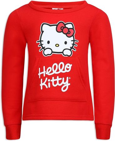 Hello Kitty 2 Piece Long Sleeve T-Shirt with Functional Pocket and Multi Print Legging Set : Amazon.co.uk: Fashion