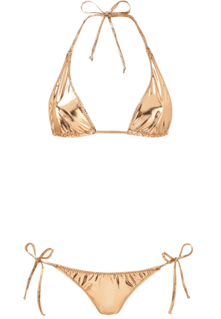 gold bikini