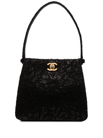 Chanel Pre-Owned 1998 CC Turn-lock Sequinned Handbag - Farfetch