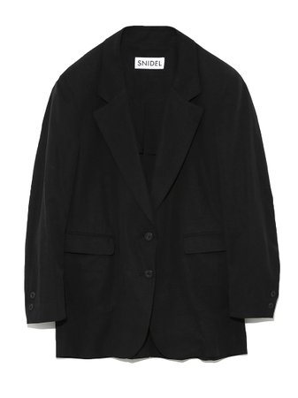 Oversize linen jacket (outer / blouson) | SNIDEL (sniderell) mail order | Fashion Walker