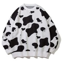 Cow-Pattern Sweater
