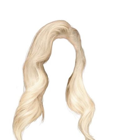 blonde wig png
