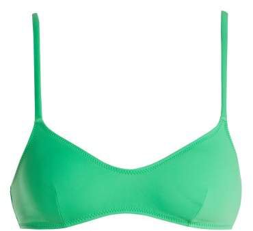 The Rachel Triangle Bikini Top - Womens - Green
