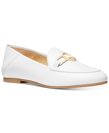Michael Kors Tracee Loafers & Reviews - Slippers - Shoes - Macy's white