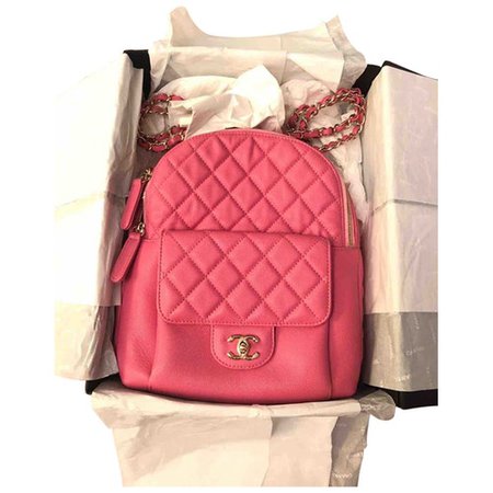Timeless/classique leather backpack Chanel Pink in Leather - 9728889