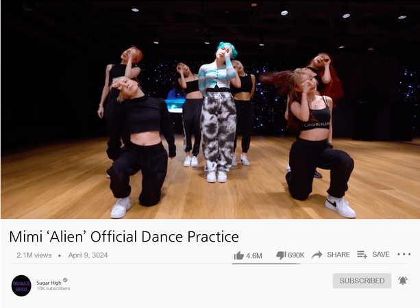 Mimi Alien Dance Practice