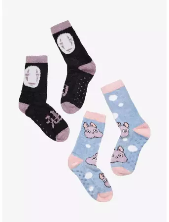 Studio Ghibli Spirited Away No-Face & Boh Cozy Socks 2 Pair | Hot Topic