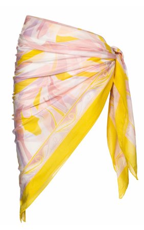 EMILIO PUCCI BEACH Printed cotton sarong (MYTHERESA)