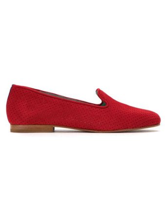 Blue Bird Shoes Perforated Suede Loafers LOAFERSAUDADECAMURCAVERMELHO Red | Farfetch