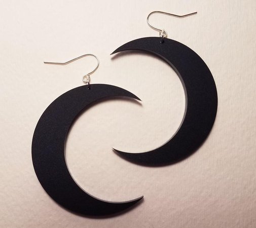 Gothic Moon Earrings