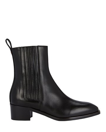 Aeyde Neil Leather Ankle Booties | INTERMIX®