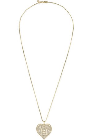 Sydney Evan | Supersize Heart 14-karat gold diamond necklace | NET-A-PORTER.COM