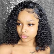 curly lace front bob wigs - Google Search