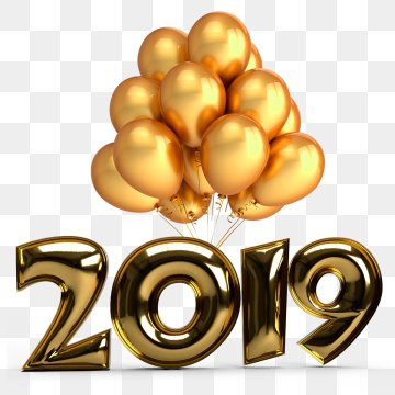 Gold Title Happy New Year, New Clipart, Happy New Year, English PNG Image and Clipart for Free Download