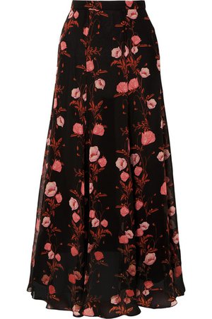 Giambattista Valli | Floral-print silk-georgette maxi skirt | NET-A-PORTER.COM
