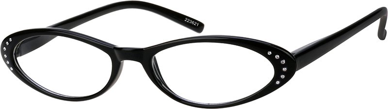 Black Oval Glasses #15223621