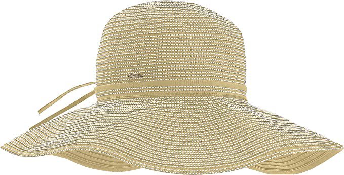 Coolibar UPF 50+ Women's Reversible Zoey Ribbon Hat - Sun Protective (One Size- White/Navy) at Amazon Women’s Clothing store