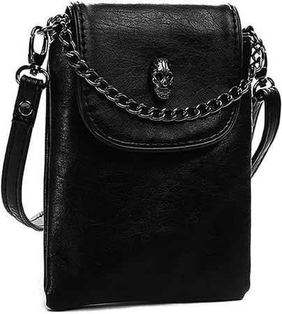 WITERY Small Crossbody Cell Phone Purse Gothic Leather Bag Shoulder Travel Purse: Handbags: Amazon.com