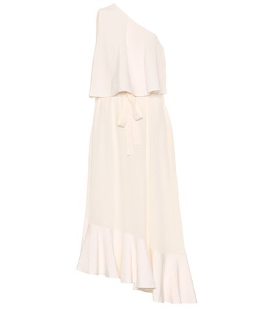 Stella McCartney - One-shoulder silk midi dress | Mytheresa