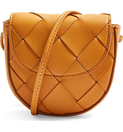 Topshop Mini Woven Faux Leather Shoulder Bag | Nordstrom