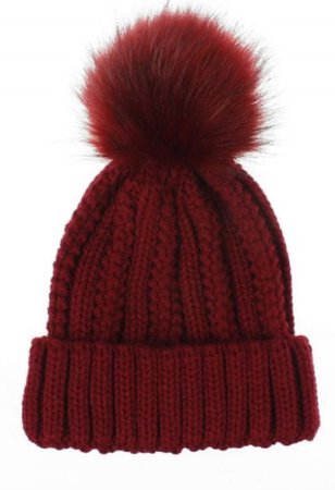 Fuzzy Ball Classic Winter Knitted Hat