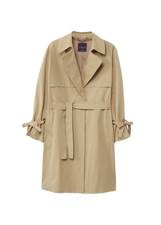 Violeta BY MANGO Pleated sleeve trench
