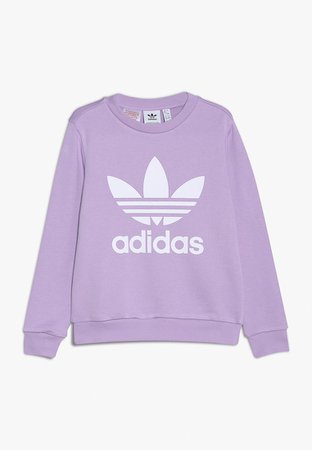 adidas Originals TREFOIL CREW - Sweater - purple glow/white - Zalando.nl