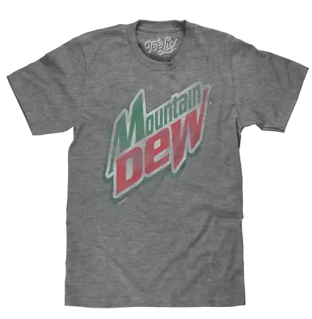Mountain Dew Logo T-Shirt - Gray – Tee Luv