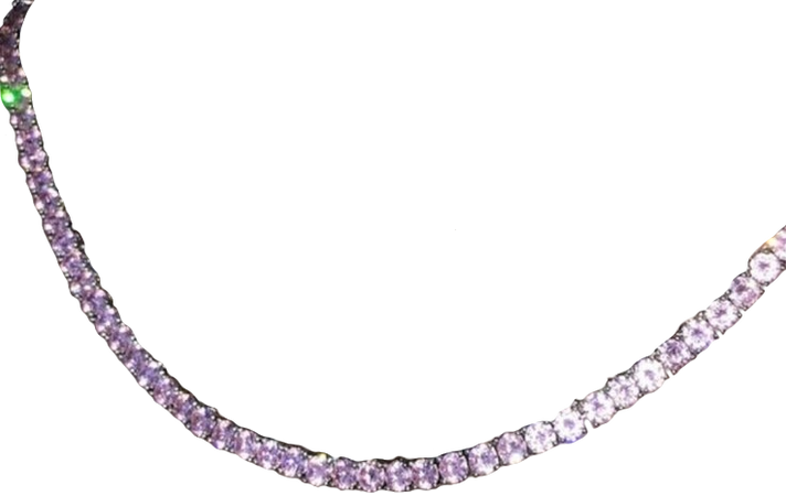 pink diamonds gems necklace choker