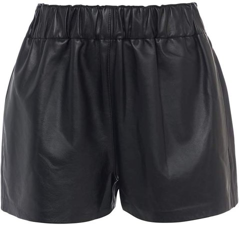 Tissue Leather Pull On Shorts