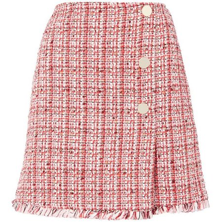 pink tweed skirt -luna lovegood