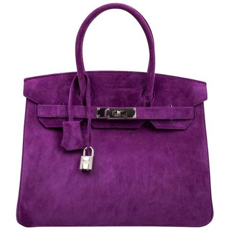 Hermès Birkin 30 Bag Rare Doblis Violet Palladium Hardware