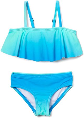 Amazon.com: Kanu Surf Girls' Toddler Karlie Flounce Bikini Beach Sport 2-Piece Swimsuit, Lilly Aqua Check, 2T: Clothing
