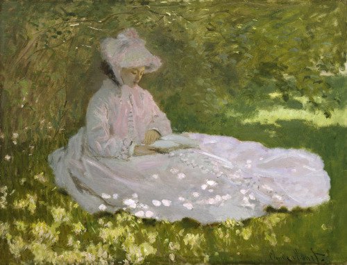 Springtime by Claude Monet, 1872 on We Heart It