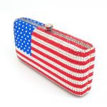American Flag Patriotic Crystal Clutch | Little Luxuries Designs