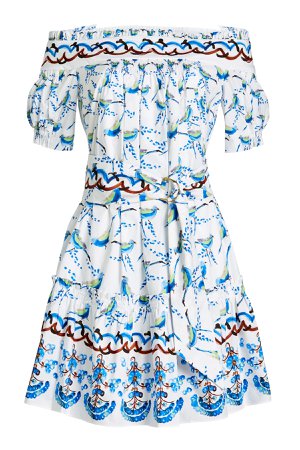 Printed Cotton Dress Gr. UK 6