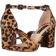fuzzy leopard chunky heel - Google Search