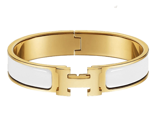 Hermes white bracelet