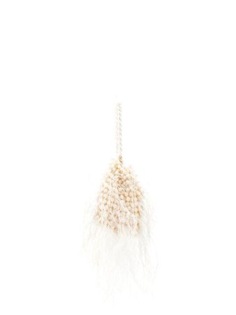 White Cult Gaia Dory feathered mini bag - Farfetch