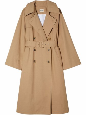 Shop KHAITE Ivan double-breasted trench coat with Express Delivery - FARFETCH